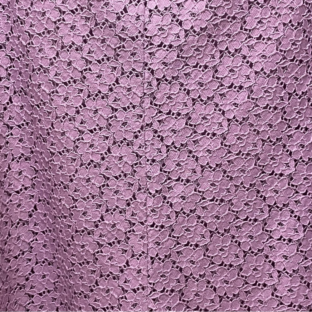 Purple Lace A-Line Midi Skirt - Picture 11 of 11